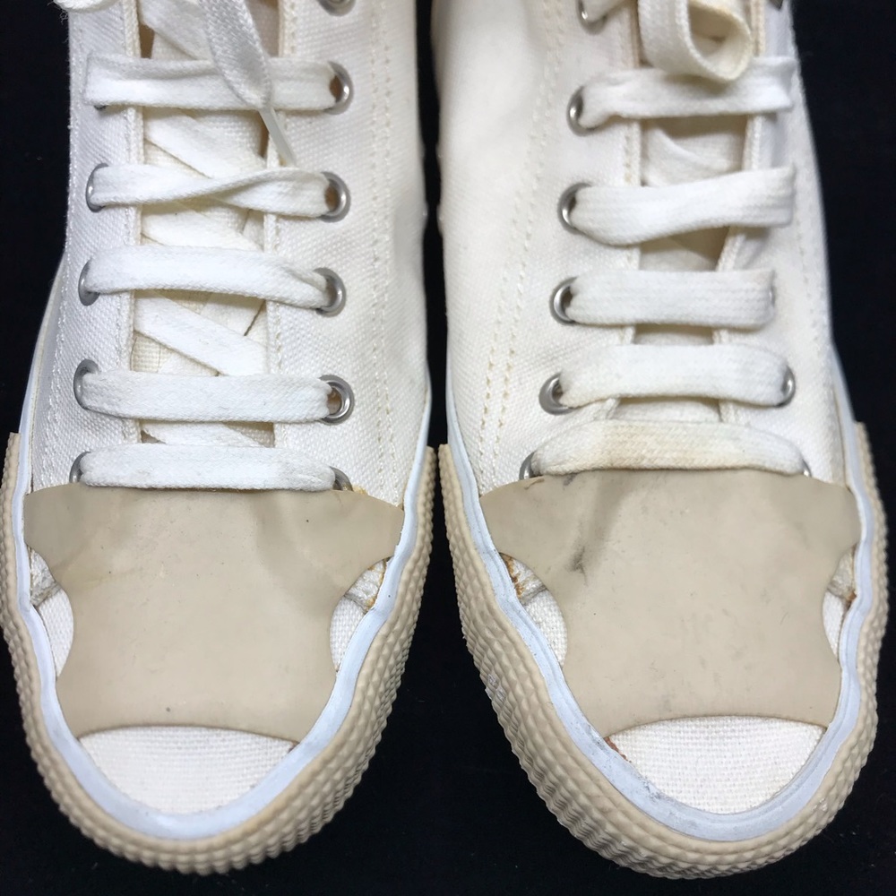 HELMUT LANG White Canvas High-top Sneakers - Picture 8 of 9